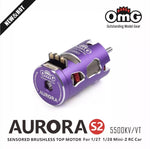 OMG AURORA 5500KV Series Sensored Brushless Top Motor for 1/24 1/27 (Violet)