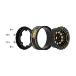 INJORA 1.0" 39g/Pcs Brass Beadlock Wheels Negative Offset 2.65mm For 1/24 1/18 RC Crawlers - HeliDirect