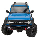 MEUS RACING Aluminum Front/rear Bumper with LED Lights for TRX4M 1/18th RC Crawler Car Upgrades (Front Bumper for Bronco) - HeliDirect