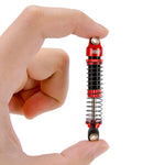 INJORA 59mm Long Threaded Oil Filled Shocks for 1/18 TRX4M (2pcs) - RED - HeliDirect