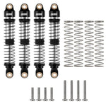 INJORA 59mm Long Threaded Oil Filled Shocks for 1/18 TRX4M (4pcs) - BLACK - HeliDirect
