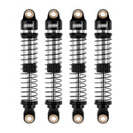 INJORA 59mm Long Threaded Oil Filled Shocks for 1/18 TRX4M (4pcs) - BLACK - HeliDirect