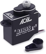 AGFRC 1.4KG Micro Programmable Coreless Digital RC Servo for Mini Z Car - Black