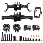 MEUS RACING Aluminum Front Rear Axle Housing for 1/18 TRX4M TRX-4M Bronco Defender RC Crawler Upgrade Parts - BLACK - HeliDirect