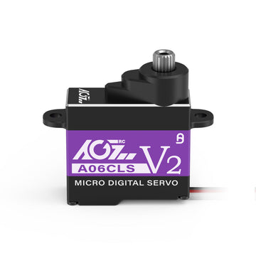 AGFRC A06CLS V2 Aluminum Case 20T High Precision 3KG 0.052Sec MG 7g Micro Digital Servo for Mini Size Airplane Car - - HeliDirect