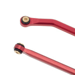 MEUS Racing CNC Aluminum High Clearance Chassis Links for 1/24 RC Crawler LWB 133.5mm Axial SCX24 AXI90081 Deadbolt AXI00004 B17 (Red) - HeliDirect