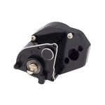 MEUS Racing RC Crawler Aluminum Transmission Gearbox, Assembled Transmission Case Complete Gearbox Upgrade Parts for 1/24 Axial SCX24 Deadbolt 90081 C10 Wrangler (Black) - HeliDirect