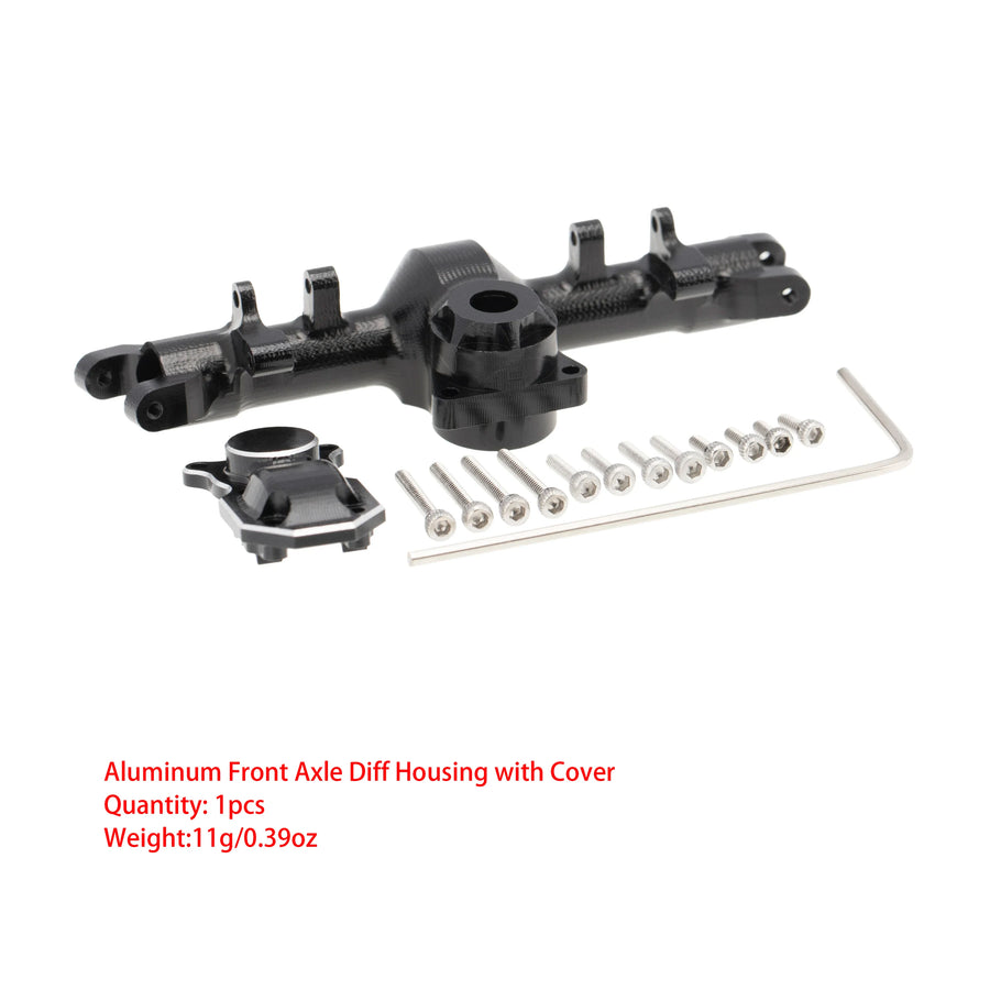 MEUS Racing Front Rear Axle Housing Cover with Back Cover for 1/24 Axial SCX24 90081 RC Car Model Accessories (Front axle) - HeliDirect