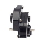 MEUS Racing RC Crawler Aluminum Transmission Gearbox, Assembled Transmission Case Complete Gearbox Upgrade Parts for 1/24 Axial SCX24 Deadbolt 90081 C10 Wrangler (Black) - HeliDirect