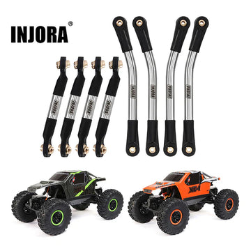 INJORA Stainless Steel High Clearance Links Set For 1/24 AX24 - HeliDirect