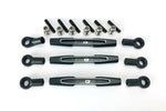 CKD0375 KAOS Panhard Bar & Sterring Tide Rod (57mm, CNC Aluminum, BLACK) DL-Series 3pcs - HeliDirect