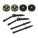 1144 Steel Hardening +4mm CVD with Brass +4mm Weight 4pcs/set for SCX30 Cars Upgrade Parts (8pcs/set)