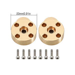 INJORA 2pcs Brass Outer Portal Housing Covers For FCX24 Front & Rear Axles - HeliDirect