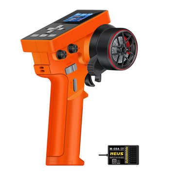 MEUS Racing ME-8B RC Transmitter 8CH 2.4GHz & Receiver for 1/8 TRX4 1/10 SCX10 1/18 TRX4M 1/24 SCX24 RC Models