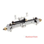 MEUS Racing 1/24 RC Crawler Car CNC Aluminum Front and Rear Axle for SCX24 90081 C10 1/24 RC Crawler Car CNC Aluminum Front and Rear Axle for SCX24 90081 C10 Jeep (Silver)