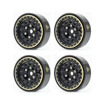 Treal 1.0" Brass Beadlock Crawler Wheels Rims (4pcs) For Axial SCX24 Bronco Gladiator C10 Deadbolt -Type A - HeliDirect