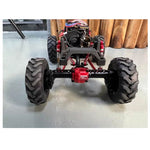 Treal Alu 7075 Rear Portal Axle Housing For FMS FCX24 1:24 Crawler (Black) - HeliDirect