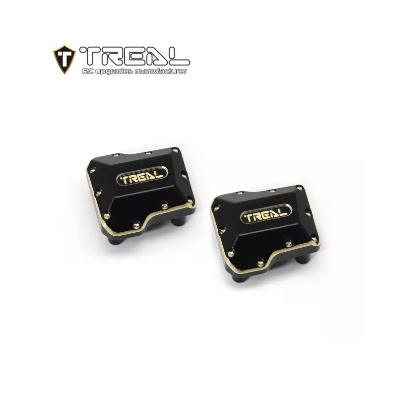 Treal Brass Axle Diff Covers CNC Machined Heavy Weight Upgrades For 1/18 TRX-4M - HeliDirect