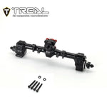 TREAL SCX24 Rear Portal Axles Complete Kit, Aluminum 7075 CNC Machined Axle Housing for Axial 1/24 SCX24 - BLACK - HeliDirect