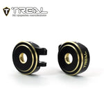 TREAL Brass Front Steering Knuckles Set 18.6g/pc (2P) L&R Heavy Weight Upgrades for 1/18 TRX4M Defender Bronco - HeliDirect