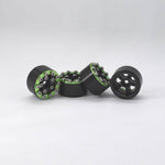 Hobby Details Axial SCX24 CNC Aluminum Screws-Style Beadlock Wheels 4pcs/set Dia 28mm, Height 14.5mm C. Green - HeliDirect
