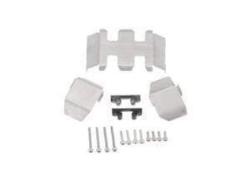 Hobby Details Axial SCX24 Stainless Steel Chassis Armor Skid Plate Guard Parts 3pcs/set - HeliDirect