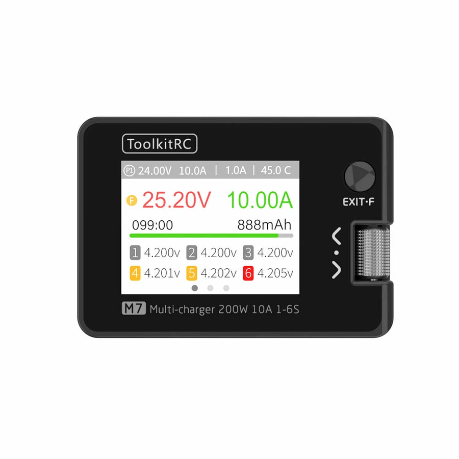 ToolkitRC M7 Multi Function 200W Smart Charger - HeliDirect