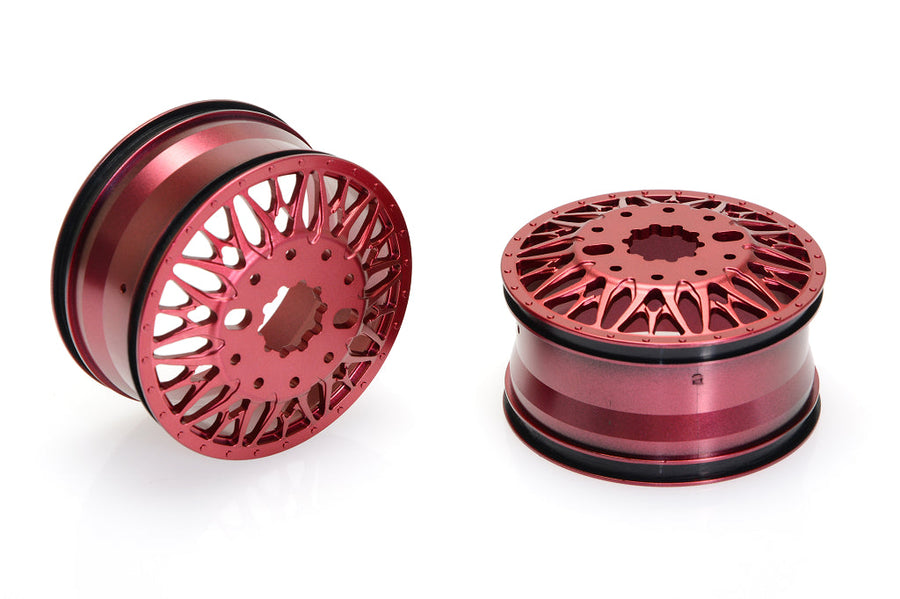 CD0643 KG1 KD014 TRIDENT–D FRONT Wheel (RED, 40mm width) 2pcs - Cen Racing USA