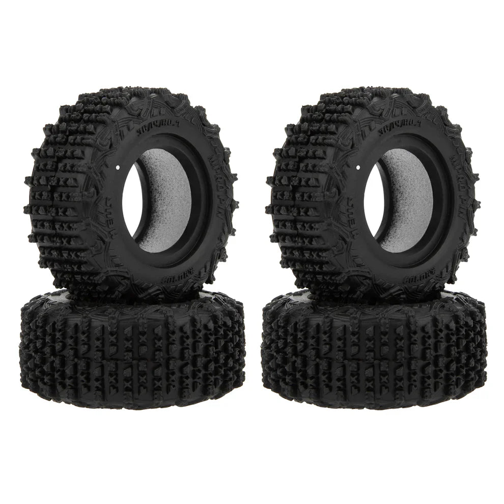 MEUS Racing 0.7-Inch Super Soft Tires for 1/30 Axial SCX30 1/32 Redcat Ascent-32