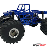 Furitek Rampart Frame Kit For FCX24 Max Smasher Aluminium Blue Pro Version With Link And Steering Link - HeliDirect