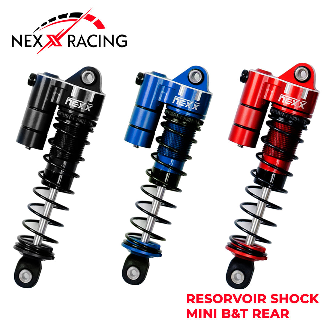 Nexx Racing Rear Reservoir shock (2pcs) for Mini-T& Mini-B - BLUE