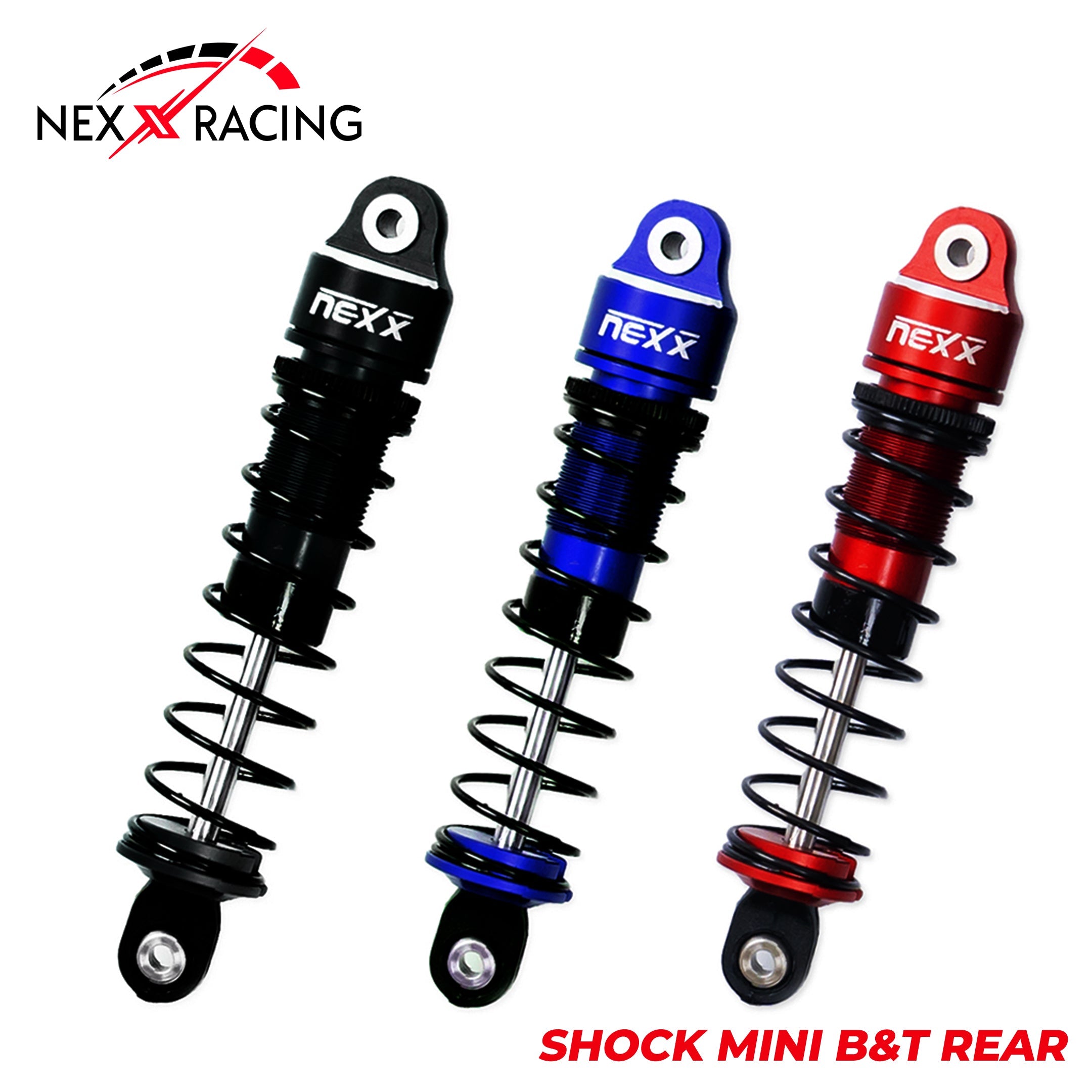 Nexx Racing Rear Oil shock (2pcs) for Mini-T& Mini-B - BLACK