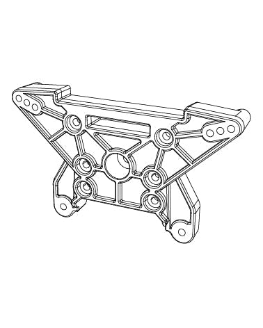 MJX HYPER GO Rear Shock Tower For 10210