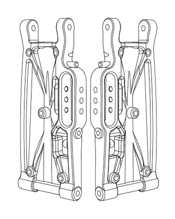 MJX HYPER GO Rear Lower Arm For 10210