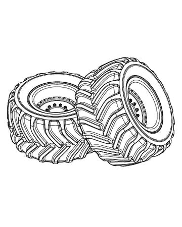 MJX HYPER GO Wheel Tires For 10210