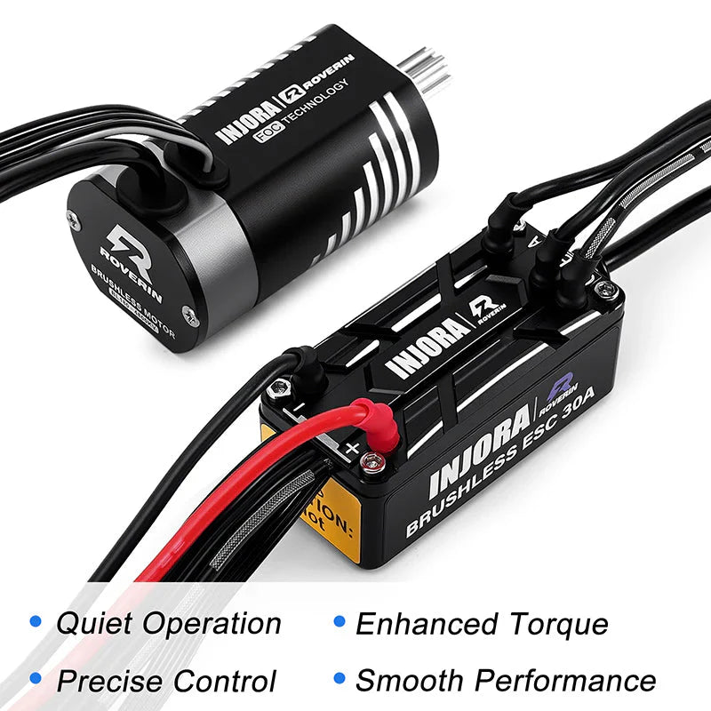 INJORA Roverin M30 G2 FOC Sensored Brushless ESC & Motor for 1/18 TRX4M Ascent1