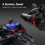 INJORA IR40 Half Truck Hard Plastic Body With Cage For 1/18 TRX4M Defender Bronco - GREY - HeliDirect