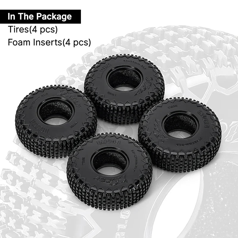 INJORA 1.0" XHX Pin Tires (4) (60*20mm)