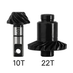 INJORA 22T/10T UNDERDRIVE GEARS Alloy Steel Helical Gears for 1/18 TRX4M - HeliDirect