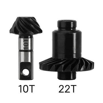 INJORA 22T/10T UNDERDRIVE GEARS Alloy Steel Helical Gears for 1/18 TRX4M - HeliDirect