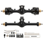 MEUS Racing SCX24 Metal V2 Isokinetic Front Rear Axles +5MM Isokinetic 3-Section CVD With 52° Steering Angle for 1/24 SCX24