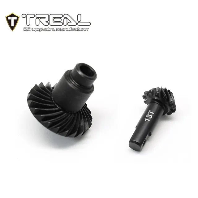 TREAL Harden Steel Axle Ring & Pinion Overdrive Gears Set 13T/22T w Spool Locker for 1/18 TRX-4M - HeliDirect