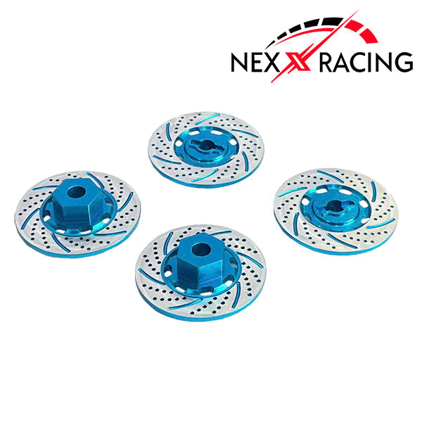 Nexx Racing Aluminum Brake Rotor (4pcs) Fit 4-TEC - Turquoise