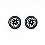 NXUSA-EVOAWD-F Nexx Racing “JUD” threaded carbon-fiber reinforced EVO AWD Flanged Front Wheels (2) pcs for Mini-Z - F8.5 OFFSET +2