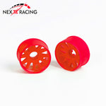 Nexx Racing “JUD” threaded carbon-fiber reinforced EVO Flanged Front Wheels (2) pcs for Mini-Z (RED)