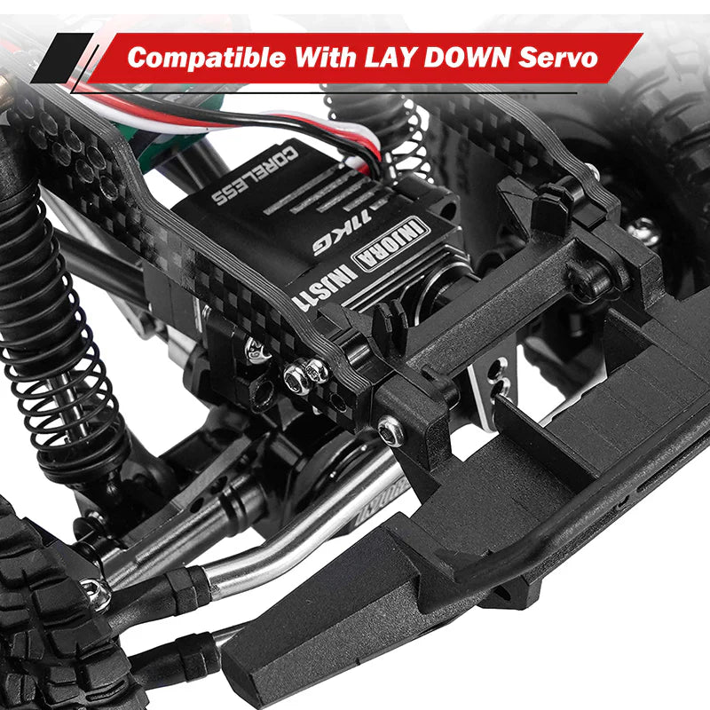 INJORA Universal LCG Chassis Frame Kit for 1/18 TRX4M (Carbon Fiber)