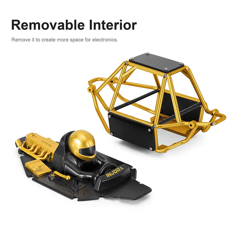 INJORA Moonbit Nylon Tube Buggy Body Kit for 1/18 RC Crawler TRX4M