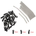 MEUS Racing 1/10 Stainless Steel Links 313mm Wheelbase Linkage Set for Axial SCX10 II 90046 90047 90035