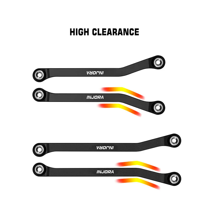 INJORA Aluminum High Clearance Chassis Links for 1/32 Redcat Ascent-32