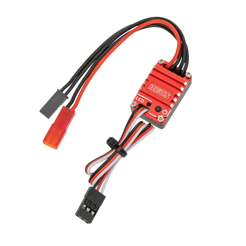 MEUS Racing ME25 25A Brushed Mini ESC for 1/24 SCX24 AX24 FCX24 1/18 TRX4M Ascent-18 RC Crawler